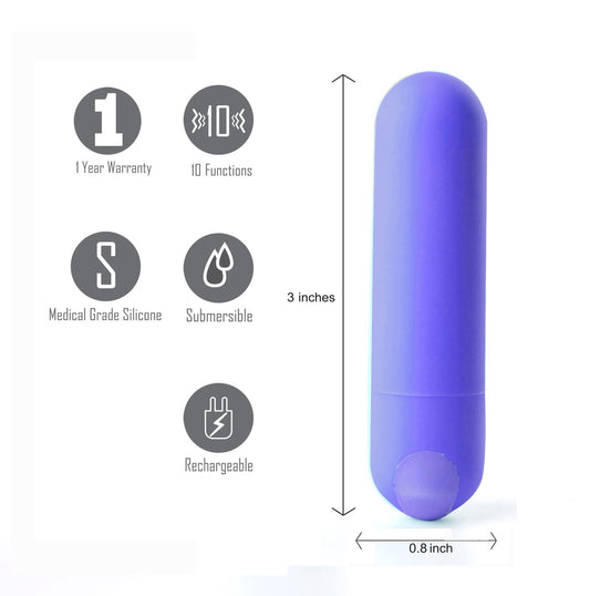 Maia Jessi - 7.6 cm USB Rechargeable Bullet