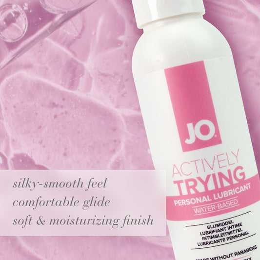 JO Actively Trying - 120ml - Water Based Fertility Friendly Lubricant - 120 ml Bottle