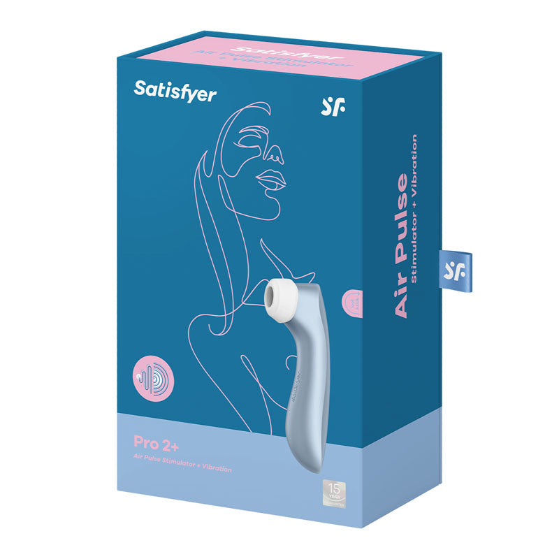 Satisfyer Pro 2+ - Touch-Free USB-Rechargeable Clitoral Stimulator with Vibration