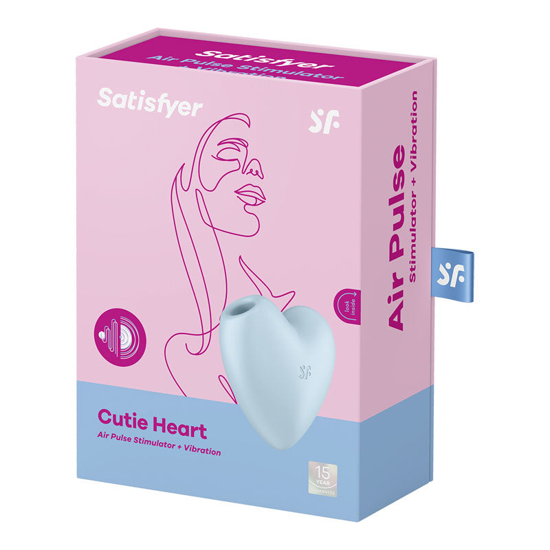 Satisfyer Cutie Heart - - USB Rechargeable Air Pulsation Stimulator with Vibration