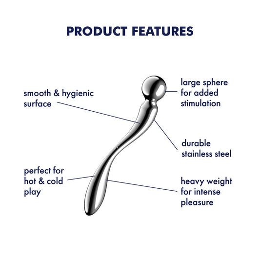 Satisfyer Star Force 2 - Steel 22 cm Dildo
