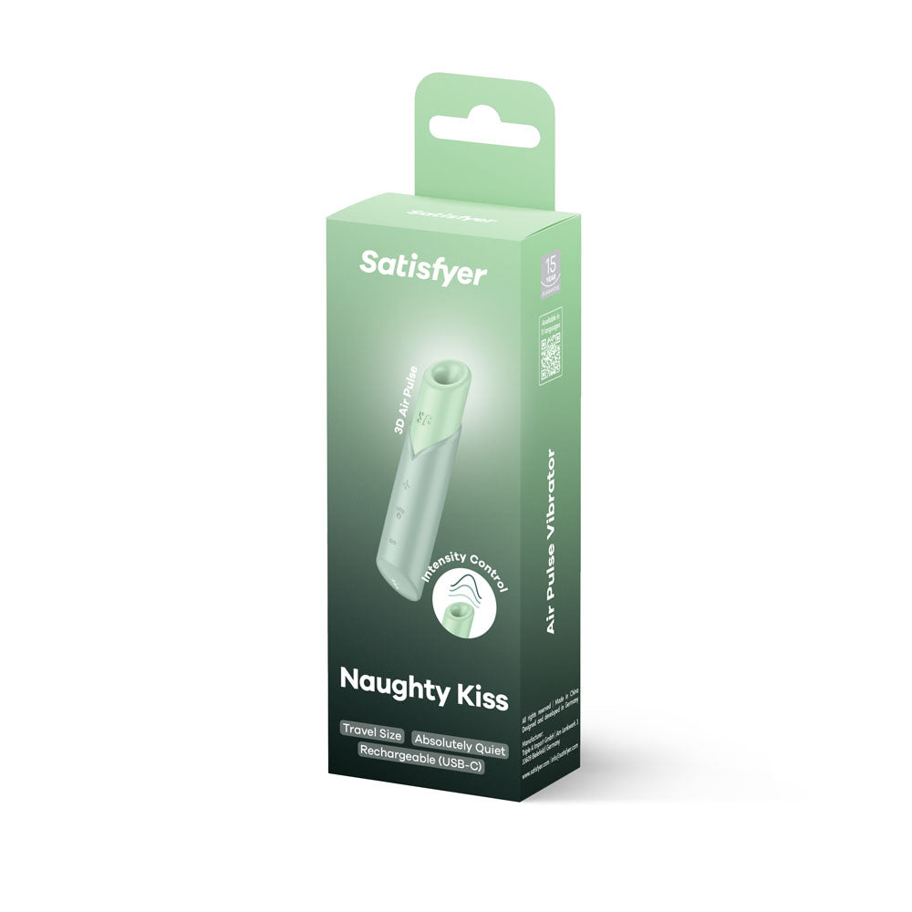 Satisfyer Naughty Kiss - Mint USB Rechargeable Air Pulse Stimulator