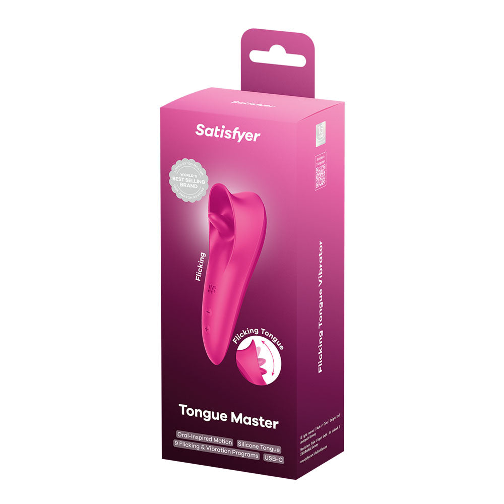 Satisfyer Tongue Master - 14.4 cm USB Rechargeable Flicking Clitoral Stimulator