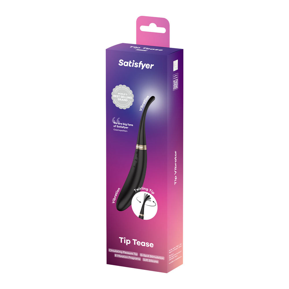 Satisfyer Tip Tease - - USB Rechargeable Vibrator with Twirling Tip