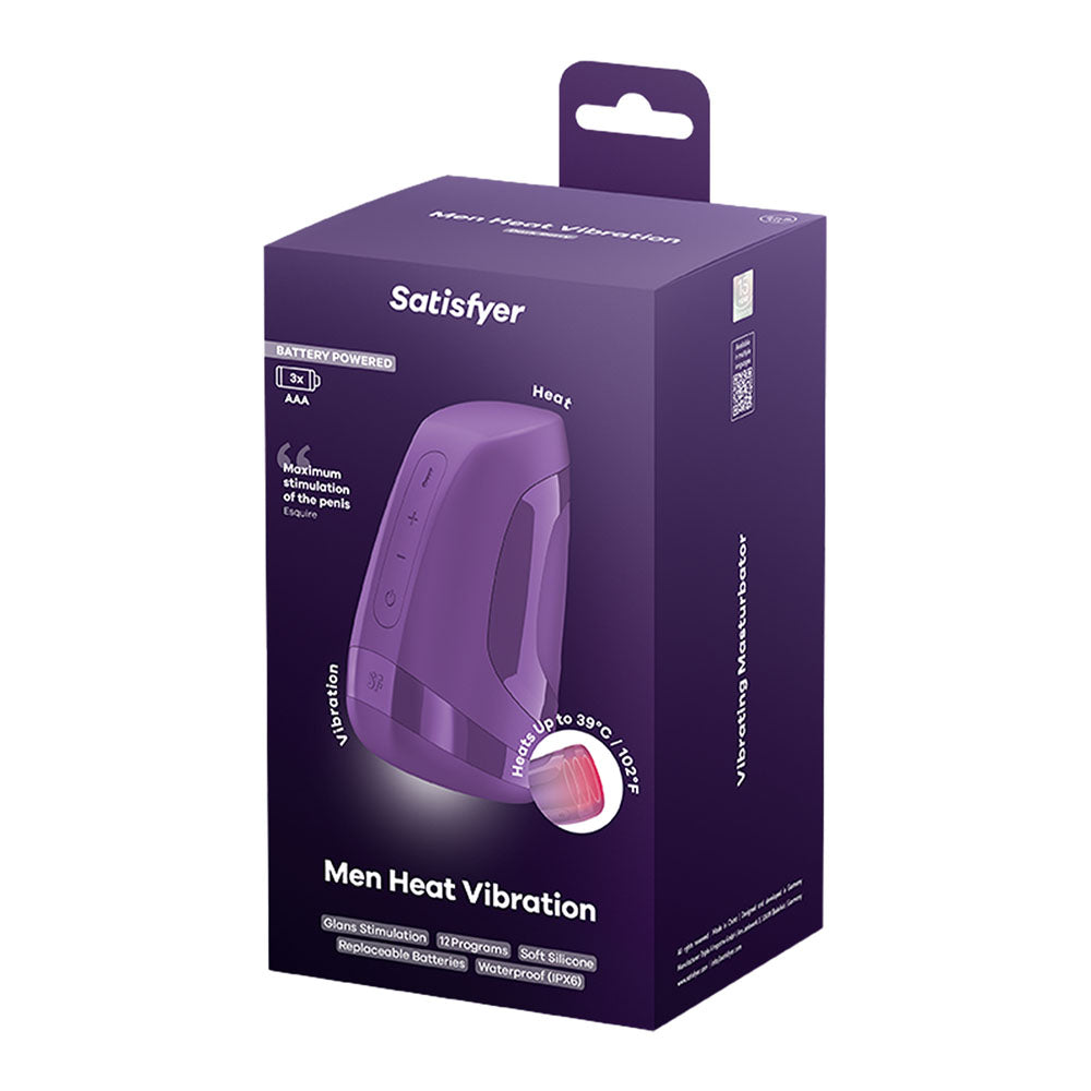Satisfyer Men Heat Vibration - Battery Series - Heating and Vibrating Masturbator