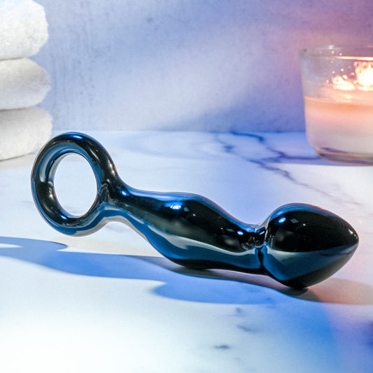 Adam & Eve ADAMS GLASS PROSTATE MASSAGER - Glass 16.6 cm Prostate Massager