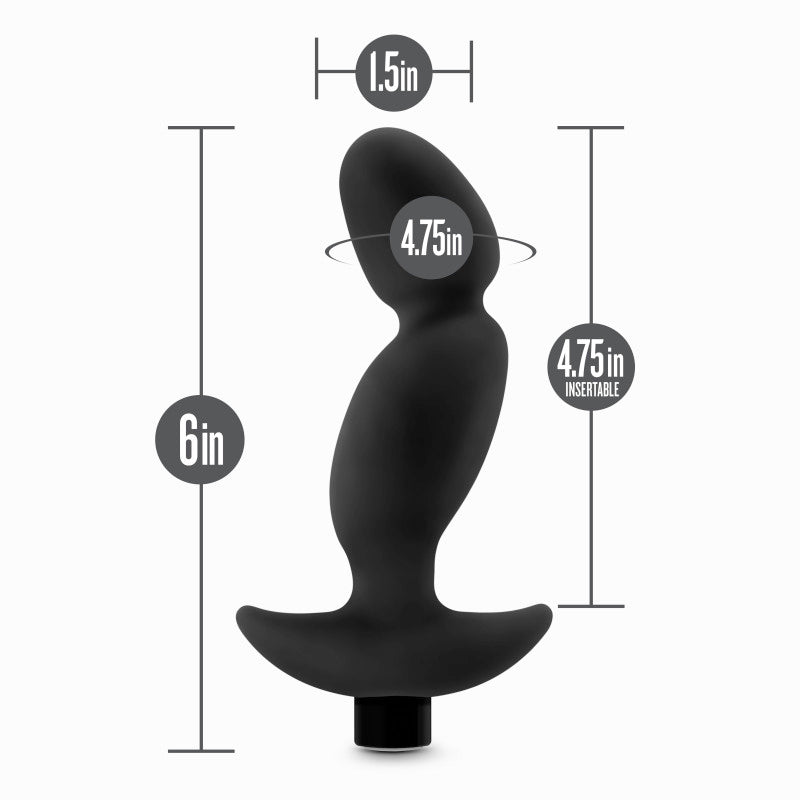 Anal Adventures Platinum Vibrating Prostate Massager 04 - 16.5 cm USB Rechargeable Prostate Massager