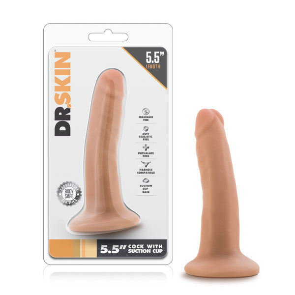 Dr. Skin 5.5'' Cock with Suction Cup - 14 cm (5.5'') Dong