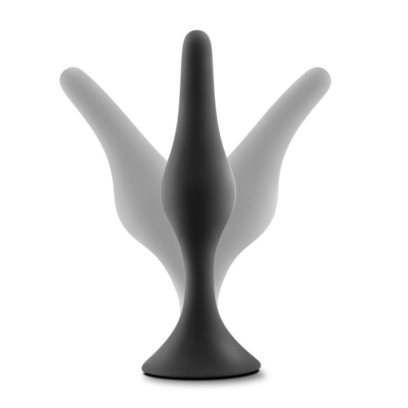 Anal Adventures Platinum Silicone Beginner Plug Kit - Butt Plug Kit - Set of 3 Sizes