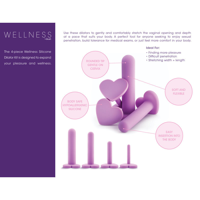 Wellness - Dilator Kit - Vaginal Dilators - Set of 4 Sizes