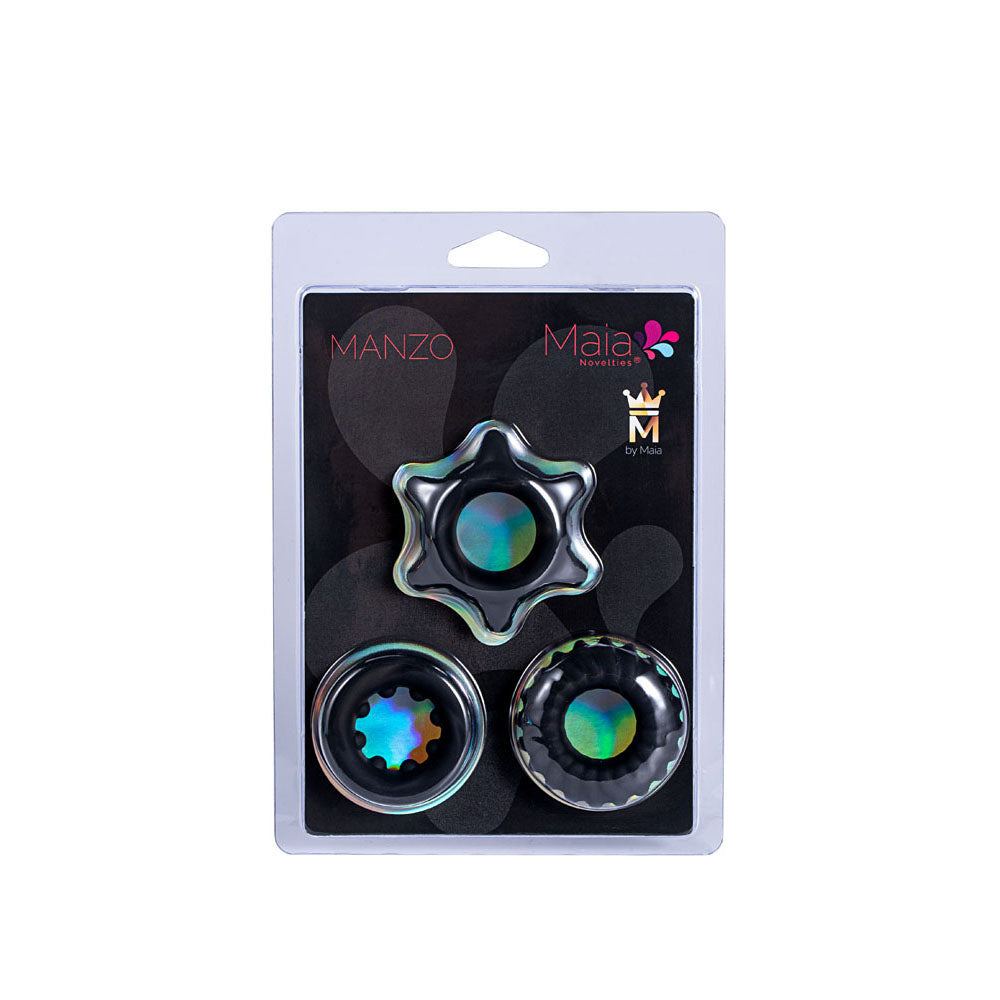 Maia MANZO - Silicone Cock Rings - Set of 3