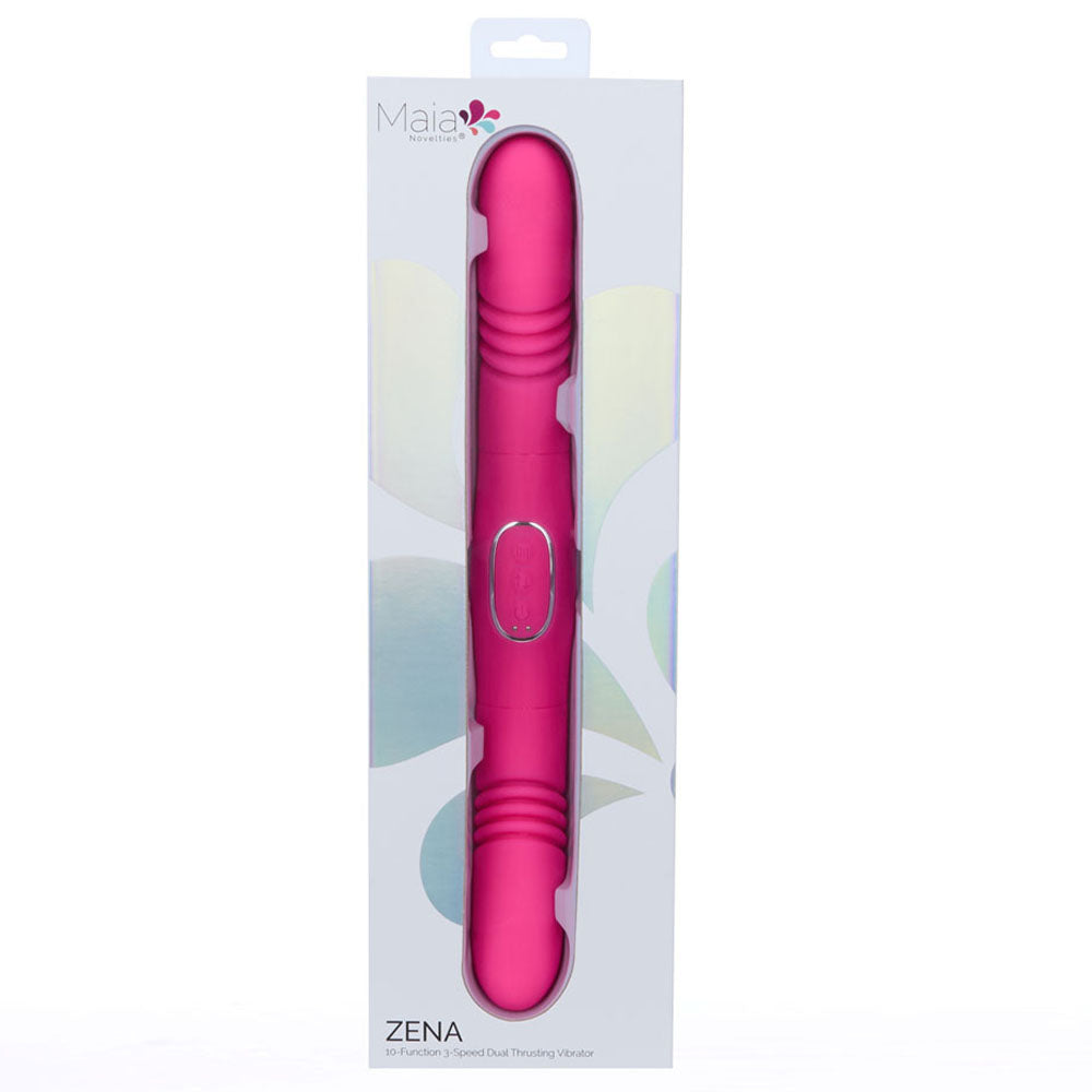 Maia ZENA - - 35.5 cm USB Rechargeable Dual Thrusting Double Ended Vibrator