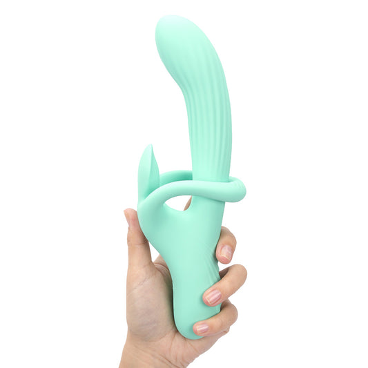 Maia TENLEY - Mint 24.1 cm USB Rechargeable Gyrating Rabbit Vibrator
