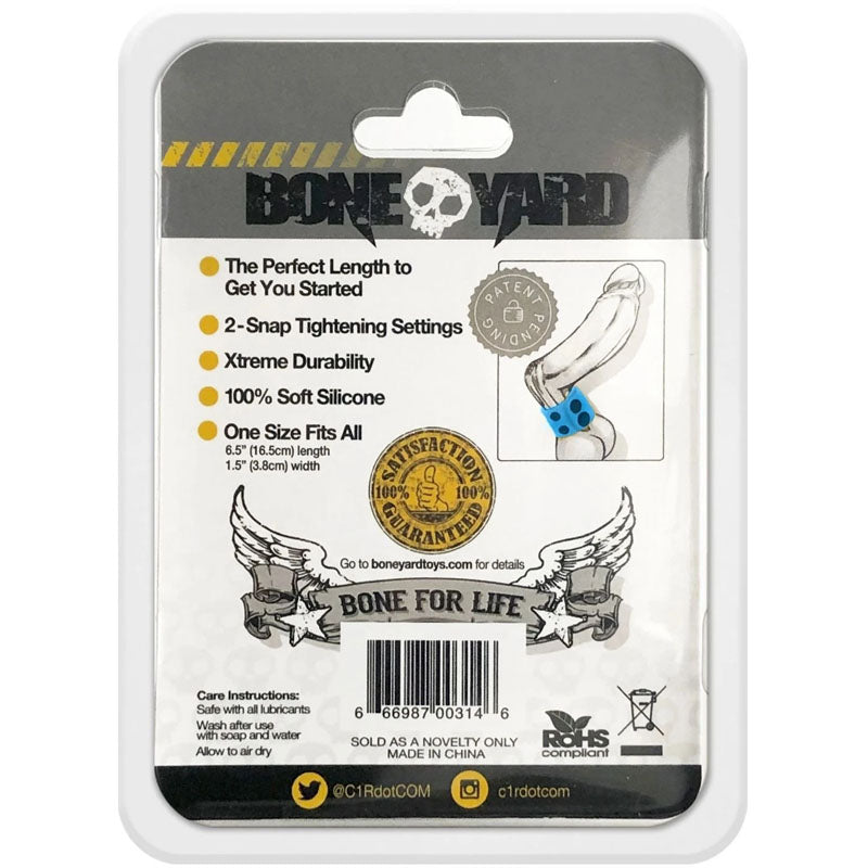 Boneyard Silicone Ball Strap - 3-Snap 4 cm Adjustable Ball Stretcher Ring