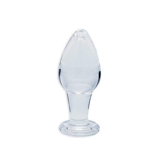 Clarity - Utopian Bud - 8.9 cm Glass Butt Plug