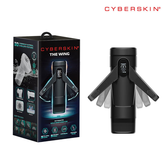 CyberSkin The Wing - USB Rechargeable Thrusting & Massaging Auto Masturbator with Heater