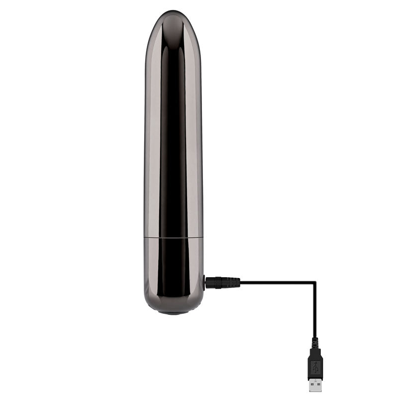 Evolved REAL SIMPLE - Black 10 cm USB Rechargeable Bullet