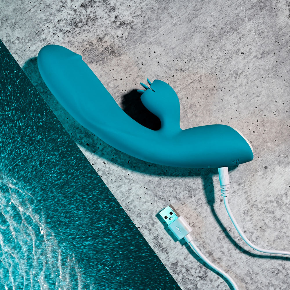 Evolved FIERCE FLICKER - 19.5 cm USB Rechargeable Rabbit Flicker Vibrator