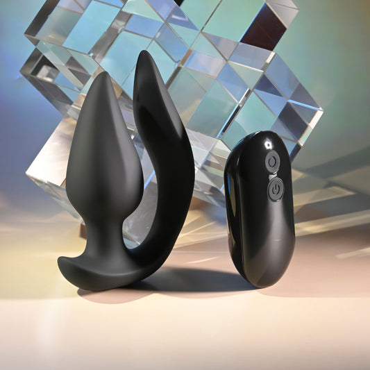 Evolved THE GENIE - 11.2 cm USB Rechargeable Vibrating Plug with Wireless Remote