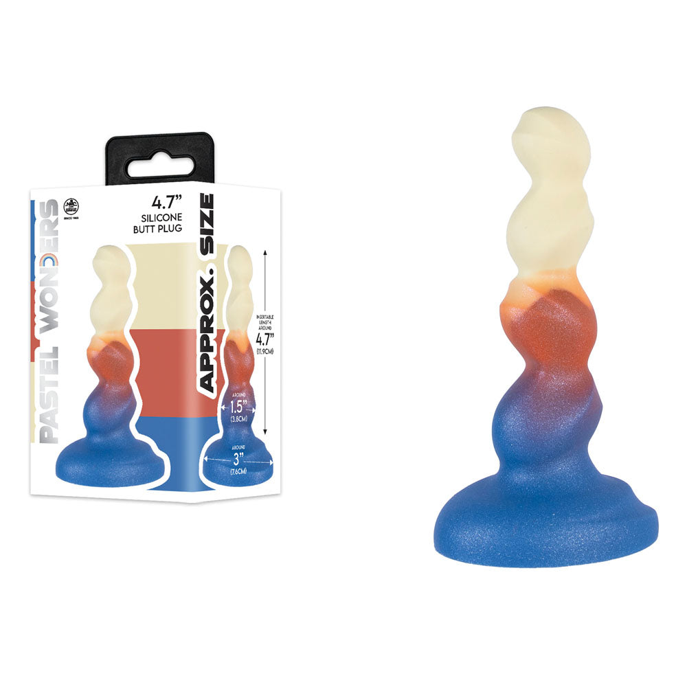 Pastel Wonders - 11.9 cm Silicone Butt Plug - 11.9 cm Butt Plug