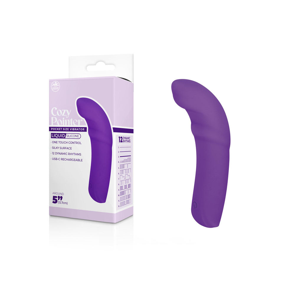 Cozy Pointer - - 12.7 cm USB Rechargeable Curved Mini Vibrator