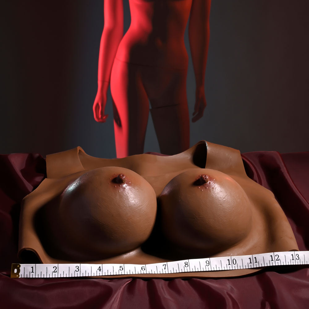 Gender X UNDERGARMENTS - PLATE D-CUP - Dark - Wearable Breasts - D-Cup Size