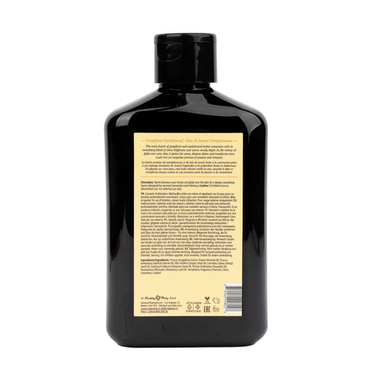 EB Aphrodisiac Massage Oil GRAPEFRUIT SANDALWOOD - 250 ml - Grapefruit Sandalwood Scented Massage Oil - 250 ml Bottle