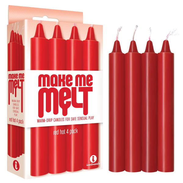 Make Me Melt Drip Candles - - Hot Drip Candles - 4 Pack