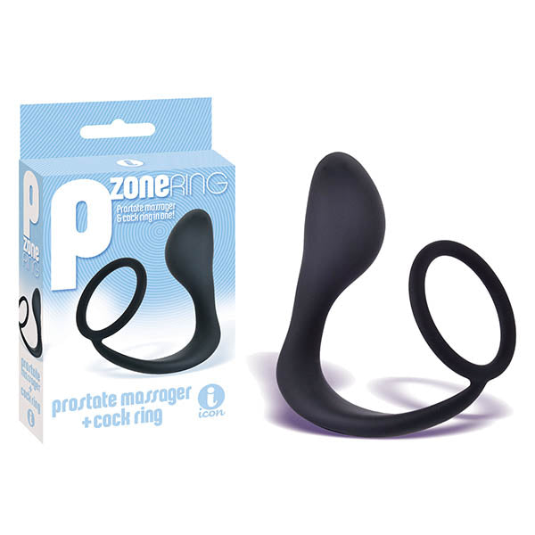 The 9's P-Zone Cock Ring - Anal Plug with Cock Ring