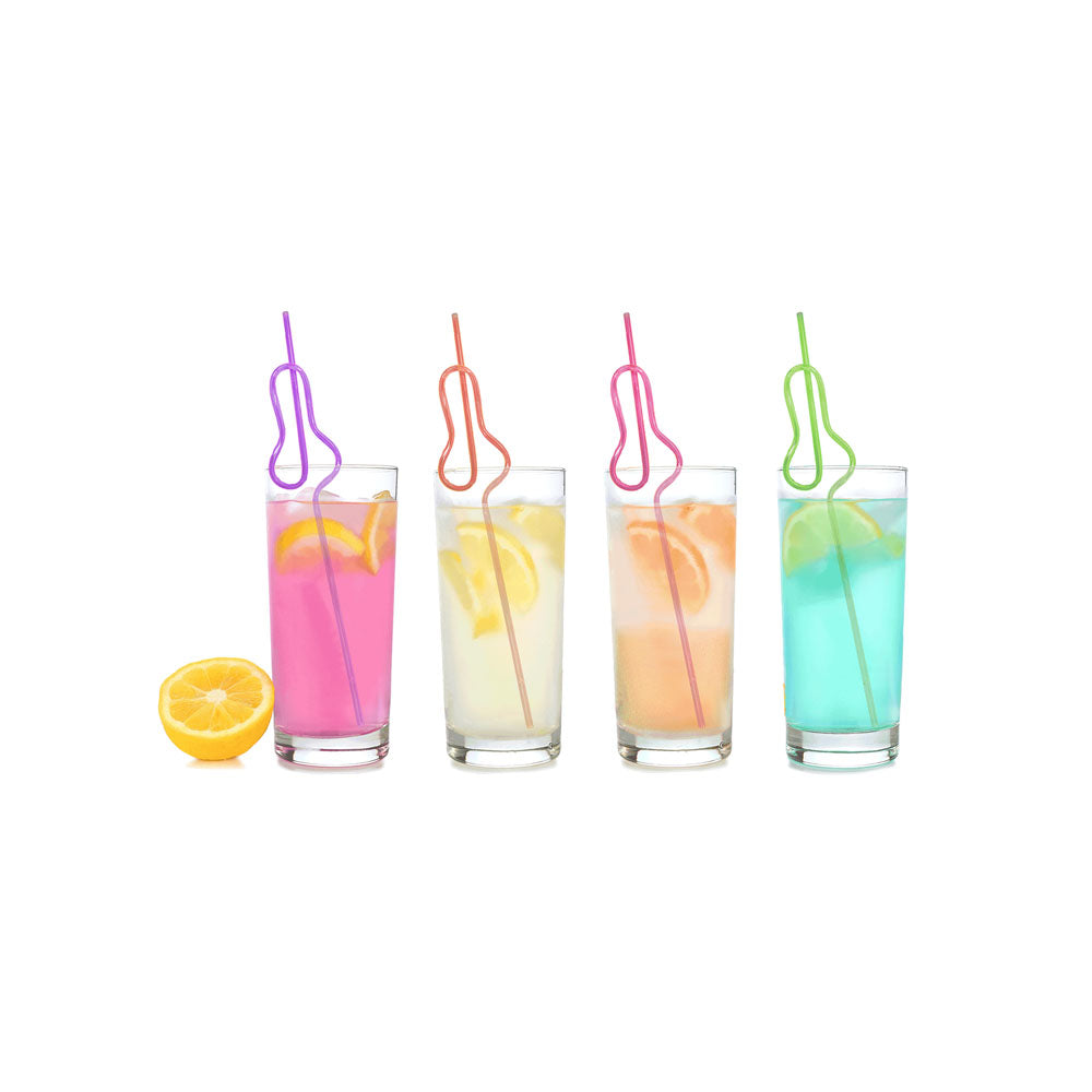 Glitterati Penis Silly Straws - Hen's Party Straws - 8 Pack