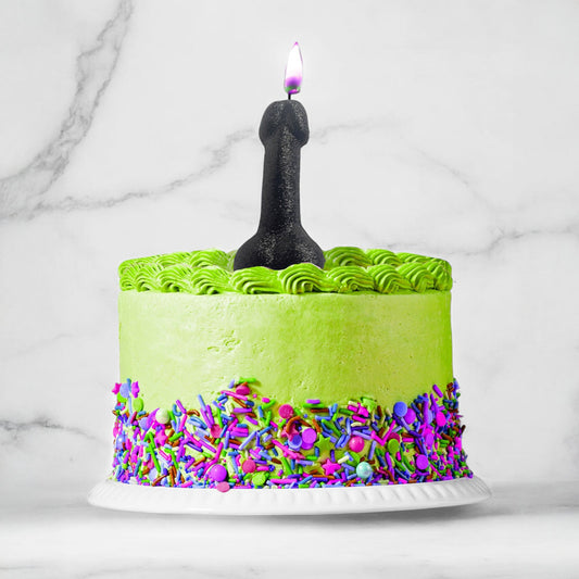 Glitterati Glitter Penis Candle - 10 cm Penis Party Candle