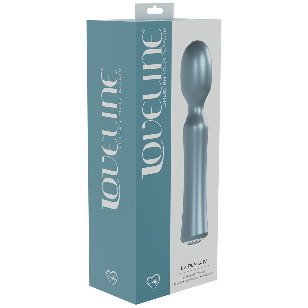 LOVELINE La Perla IV - - Pearlescent 19.2 cm USB Rechargeable Massage Wand