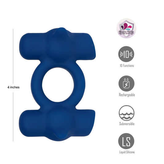 Maia RONAN - - USB Rechargeable Dual Vibrating Cock Ring