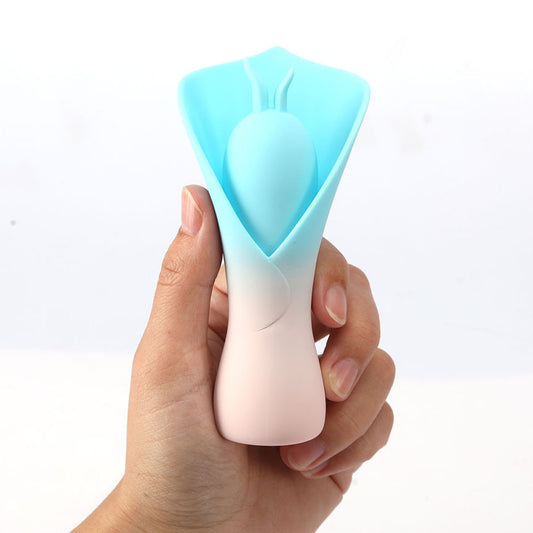 Maia MINA - - /Pink USB Rechargeable Fluttering Flower Stimulator