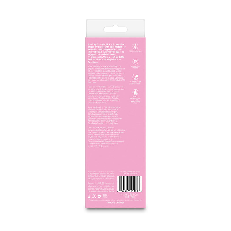 Pretty in Rose - - 19.4 cm USB Rechargeable Vibrator