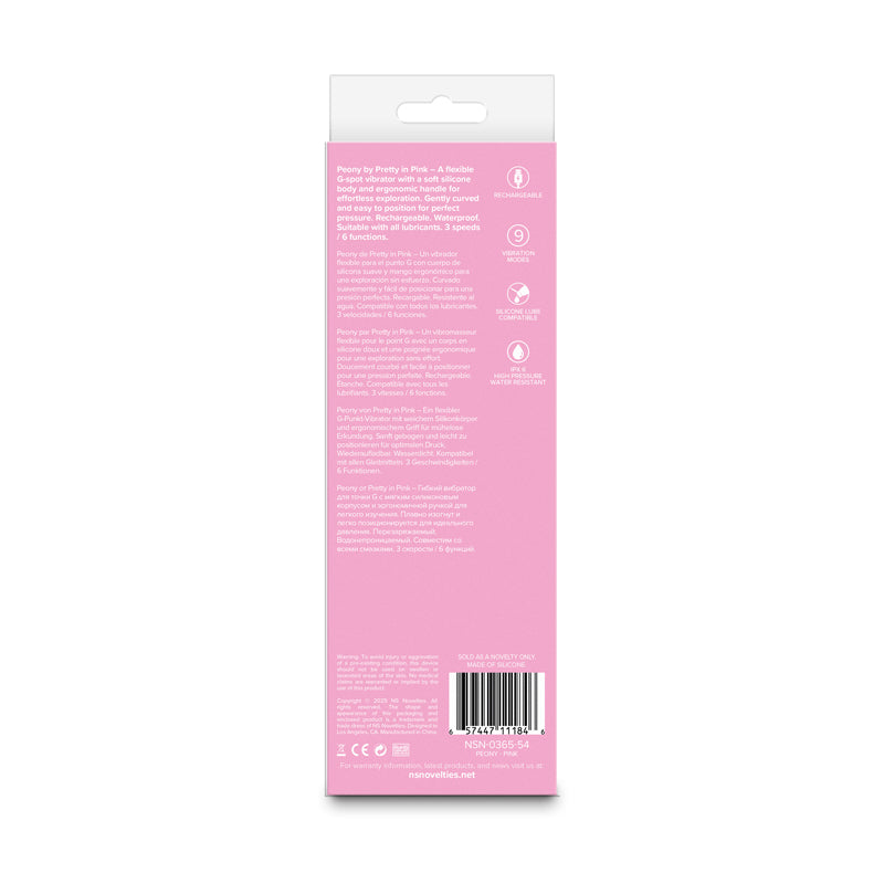 Pretty in Peony - - 19.8 cm USB Rechargeable Vibrator