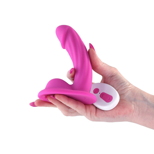Colours Curve - Vibrating 5'' Dildo - - 12.6 cm USB Rechargeable Vibrating Dildo with Wireless Remote