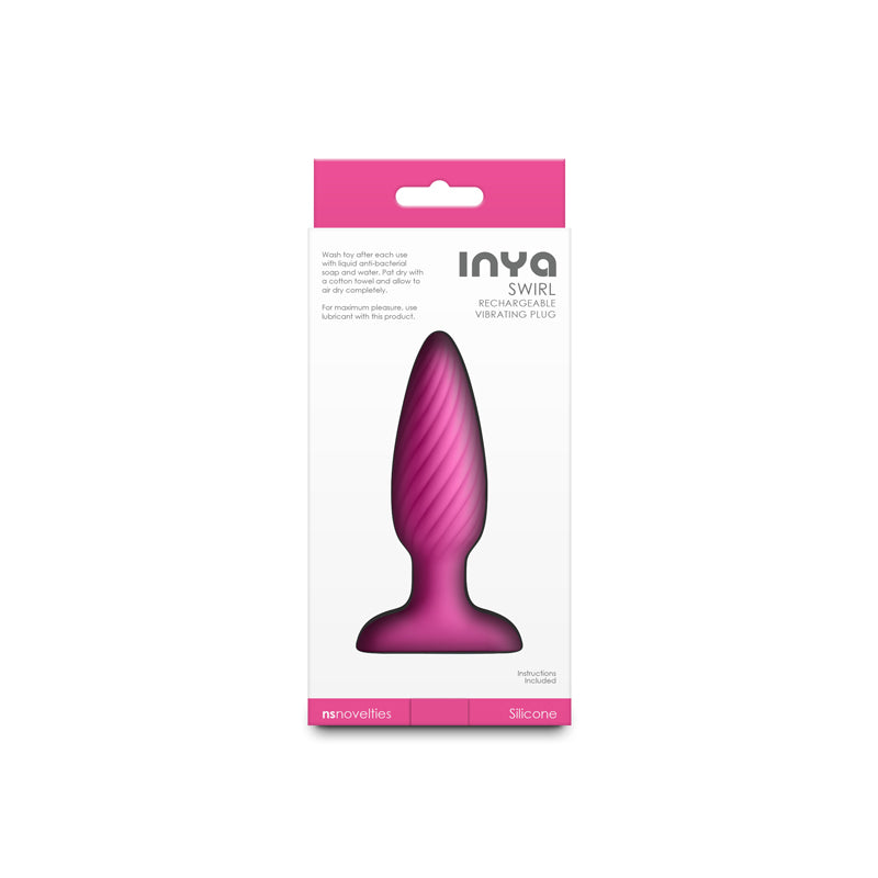 INYA Swirl - - 10.7 cm USB Rechargeable Vibrating Butt Plug