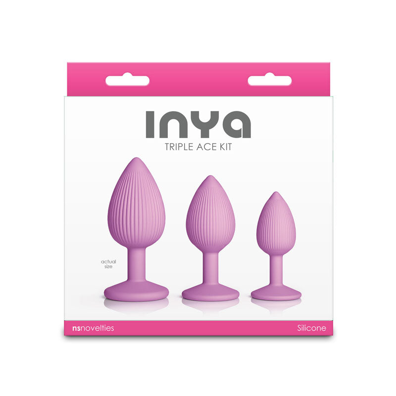 INYA Triple Ace Kit - Blush - Butt Plugs - Set of 3 Sizes