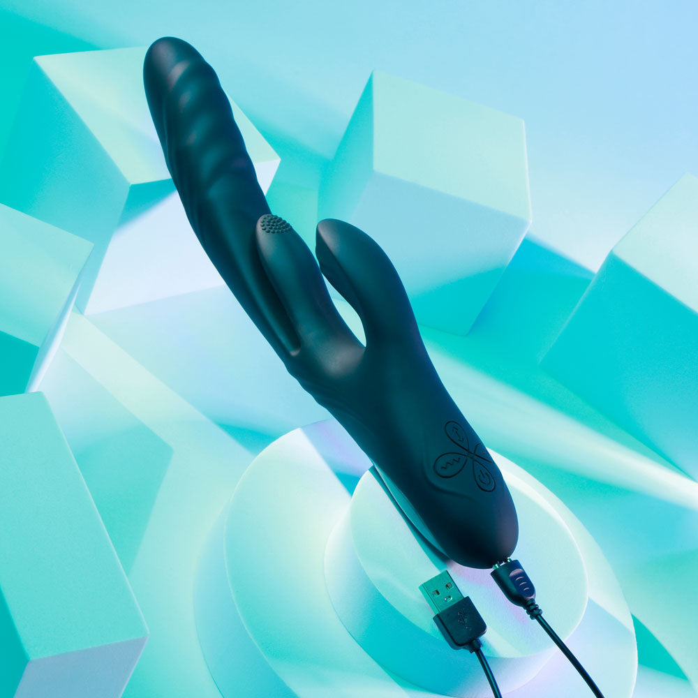 Playboy Pleasure RAPID RABBIT - 26.4 cm USB Rechargeable Rabbit Vibrator