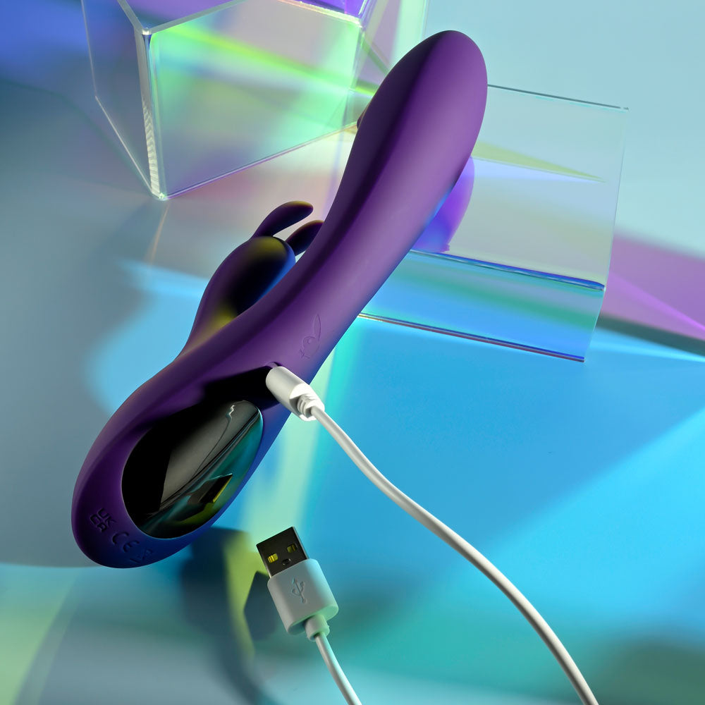Playboy Pleasure ON REPEAT - 19.7 cm USB Rechargeable Rabbit Vibrator