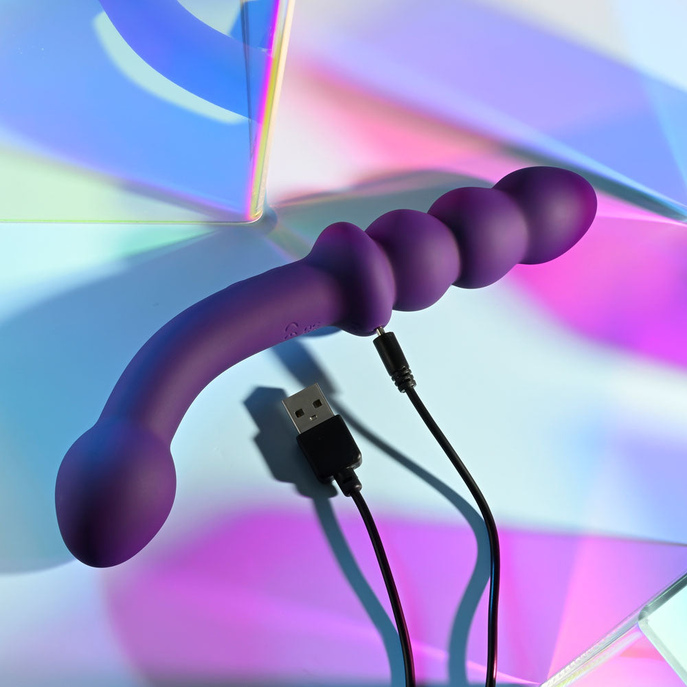 Playboy Pleasure THE SEEKER - 20.3 cm USB Rechargeable Double Ended Vibrator