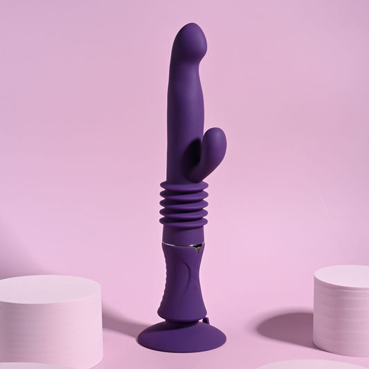 Playboy Pleasure HOPPY ENDING - 29.2 cm USB Rechargeable Thrusting Rabbit Vibrator