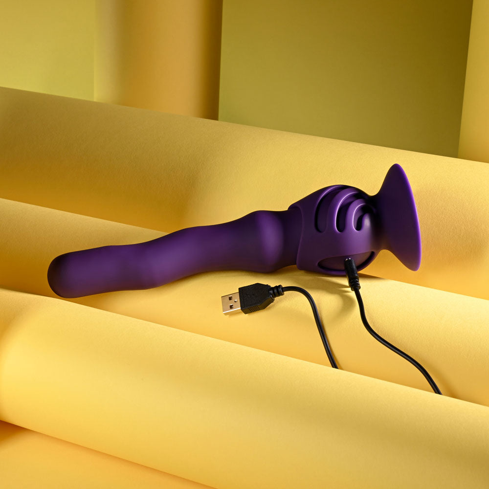 Playboy Pleasure WIGGLE IT - 23.9 cm USB Rechargeable Wiggling Vibrator