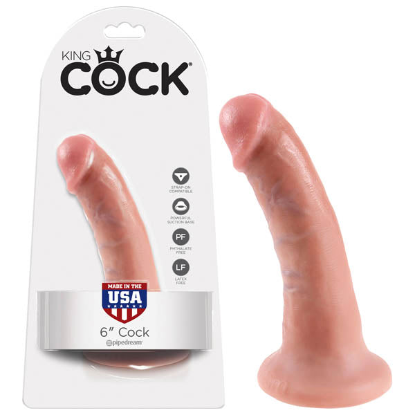King Cock 6'' Cock - 15.2 cm (6'') Dong