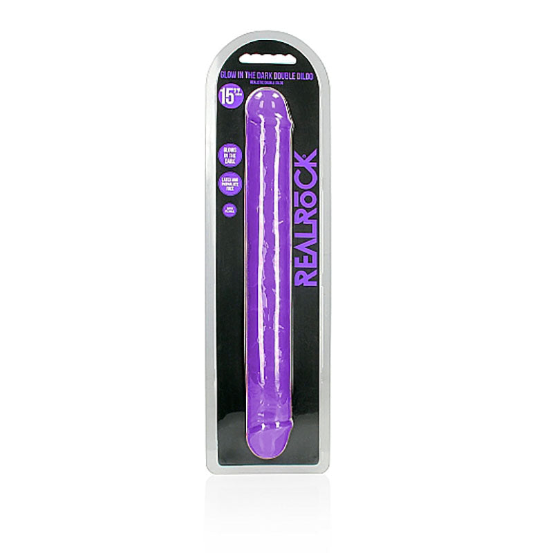 REALROCK 38 cm Double Dong Glow - - 38 cm (15'') Double Dong