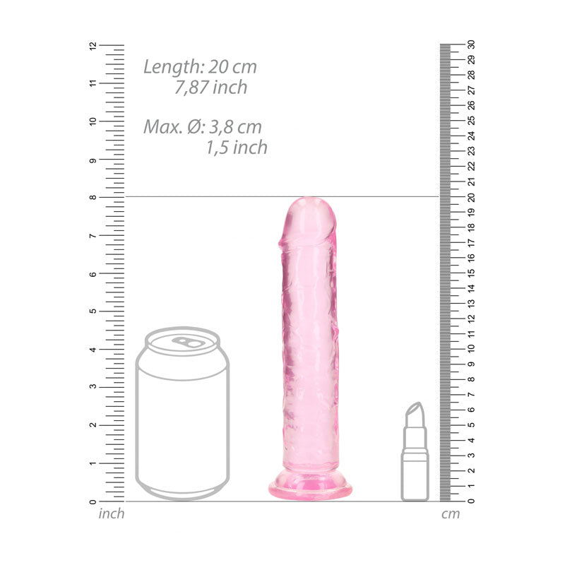 REALROCK 18 cm Straight Dildo - - 18 cm (7'') Dong