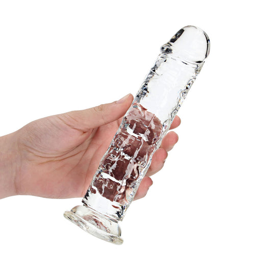 REALROCK 20 cm Straight Dildo - Transparent - 20 cm (8'') Dong