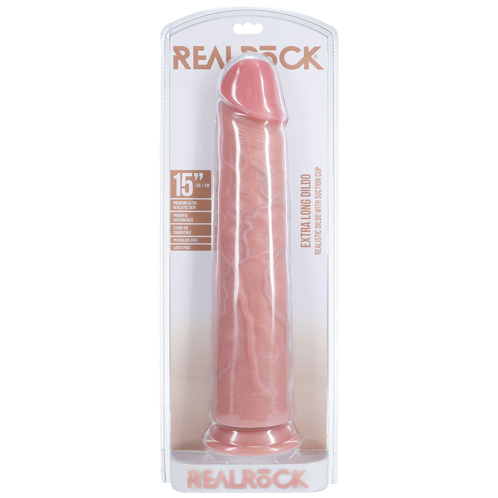 REALROCK 38cm Extra Long Dildo - - 38 cm (15'') Extra Long Dong
