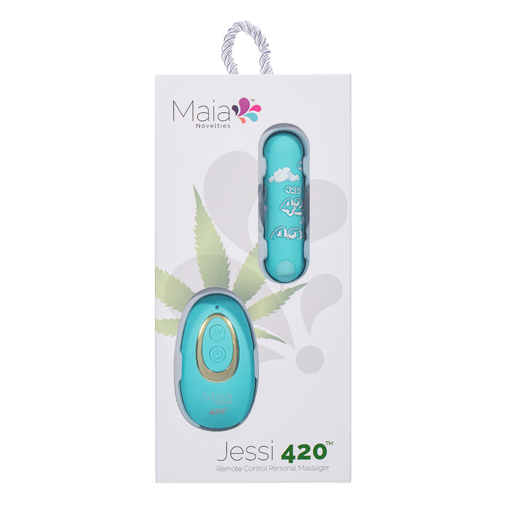 Maia JESSI 420 Remote - Sky 7.6 cm USB Rechargeable Bullet with Wireless Remote